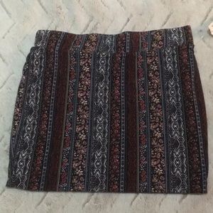 Pac sun print mini skirt. Never worn
